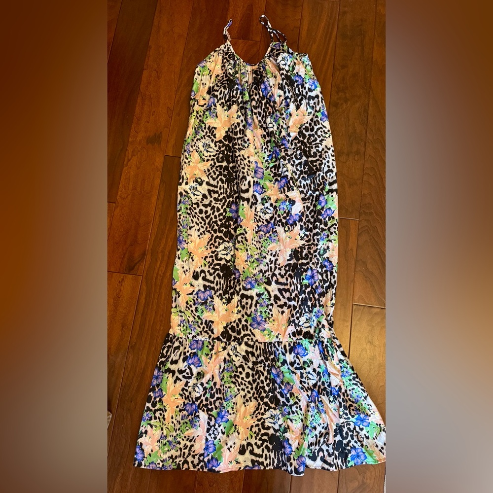 ASOS Multicolor Animal Print Halter Dress